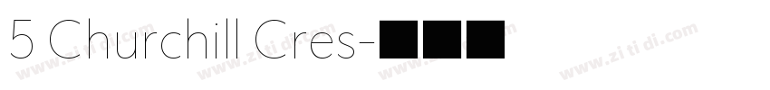 5 Churchill Cres字体转换